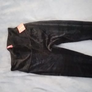 Black velvet Spanx leggings never worn, NWT